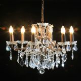 Arabella Shallow French Gold 6 Arm Chandelier